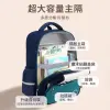 New British-style backrest schoolbag for girls in grades 3, 4, 6, 6 and 6, aged 6 to 12 for boys, durable and waterproof Specification image